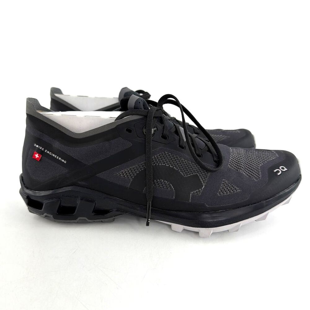 ON Women's Black Glacier Cloudventure Peak 3 Running Shoes Size 7 - Picture 4 of 14